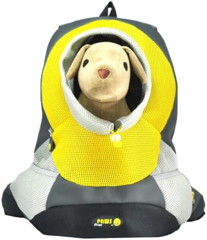 Wacky Paws Sporty Backbag Pet Carrier, Large, Yellow