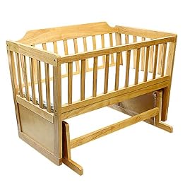 LA Baby Gliding Cradle with Day Bed - Natural 