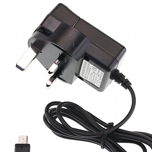 Mucky2Pups UK 3 Pin Mains Wall Charger Cable Adapter For Garmin eTrex Venture HC Sat Nav