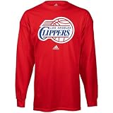 adidas Los Angeles Clippers Red Primary Logo Long Sleeve T-shirt