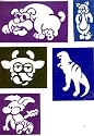 Multi Use Body Art Stencils-Set 18