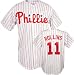 Jimmy Rollins Philadelphia Phillies Home White/Scarlet Youth MLB Replica Jersey