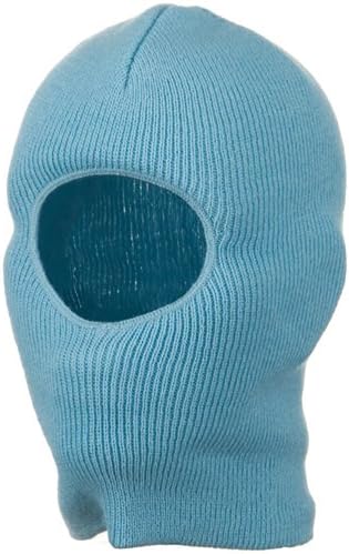 One Hole Child Face Mask - Light Blue