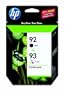 HP 92/93 Ink Cartridge in Retail Packagings, Combo Pack