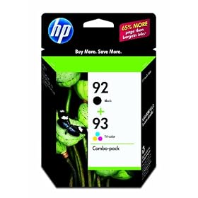 Original HP 92/93 Ink Cartridges Combo-Pack in Retail Packaging
