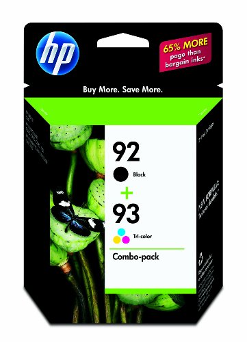 HP 92/93 Ink Cartridge in Retail Packagings, Combo Pack