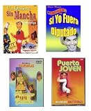4 Pack Of Cantinflas DVD's - Romeo y Julieta, Si Yo Fuera Diputado, Puerta Joven, & Un Quijote Sin Mancha