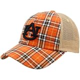 Top of the World Auburn Tigers Plaid Academic Adjustable Hat
