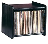 Ebony Finish Solid Wood Stackable LP Stand