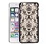 iPhone 6 Plus / iPhone 6s Plus Case, Moonmini Baroque Retro Court Lace Pattern Texture Hard Plastic Clear Case for iPhone 6 Plus / iPhone 6s Plus 5.5 Inch (Black)