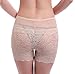 LANBAOSI Women's Rose Floral Lace High Waist Safety Leggings Underwear
