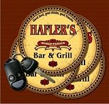 HAFLER'S Family Name Bar & Grill Coasters