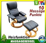 Massagesessel Relaxsessel Fernsehsessel TV Sessel mit Heizfunktion inkl. Hocker