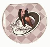 Grande Boite &agrave; Bijoux Vintage Pin up Marilyne 1957 Simili cuir