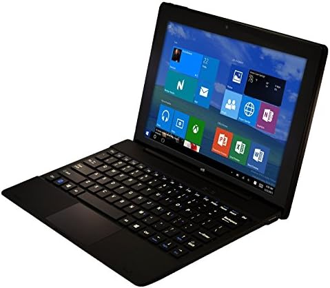 PumpkinX 10.1" Windows Tablet w/ Detachable Keyboard, Windows, Intel ATOM Quad Core-4GB RAM 64GB, HD IPS Display 1280x800, 5.0MP Camera, Bluetooth 4.0, HDMI, 2in1 Convertible Laptop &amp; Tablet