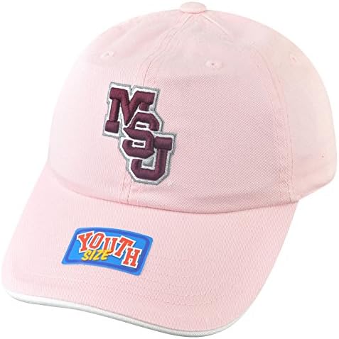 NCAA Mississippi State Bulldogs Youth Pink Sun Buckle Hat Cap Girl Relaxed Slouch