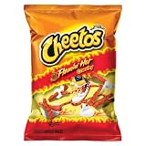 Cheetos Cheese Snacks, Crunchy Hot, 2-Ounce Large Single Serve Bags (Pack of 64) ~ Cheetos