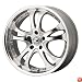 American Racing Casino (Series AR383) Silver With Machined Face And Lip - 16 X 7 Inch Wheel