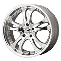 American Racing Casino (Series AR383) Silver With Machined Face And Lip - 16 X 7 Inch Wheel
