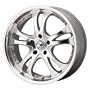 American Racing Casino AR383 Silver Wheel with Machined Face And Lip (16x7"/5x4.5")