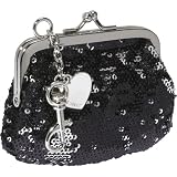 Nine West Handbags Glitter-Atzzi Sequin Small Kisslock Coin Purse