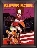 Framed Canvas 36 x 48 Super Bowl IV Program Print | Details: 1970, Chiefs vs Vikings