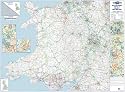 Map Marketing Wall Road Map 4 Miles to 1 inch Scal