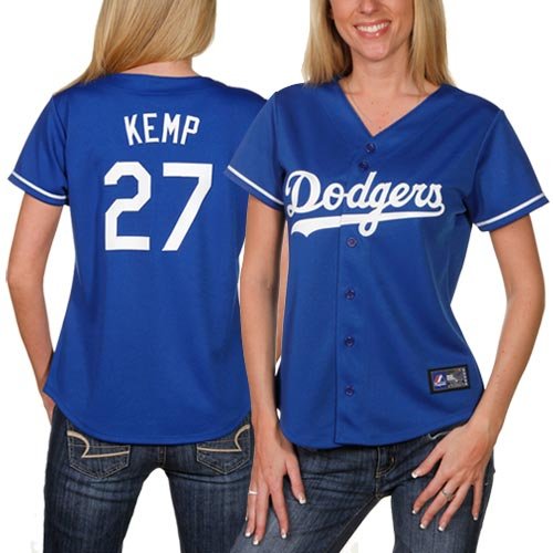 Majestic Matt Kemp L.A. Dodgers Women's Replica Jersey - Royal Blue (XX-Large)