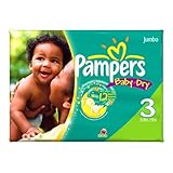 Pampers Baby Dry Diapers, Size 3, 112 Count
