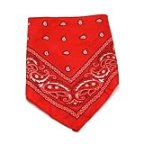 One Dozen Red Cowboy Bandanas