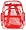 K-Cliffs Clear Transparent PVC Multi-pockets School Backpack/ Outdoor Backpack with Red Color Trim
