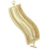 Morgan Ashleigh 14k Gold Plated Disco Bracelet