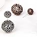 She Lian Vintage Hollow out Womens Double Side Round Ball Stud Earrings