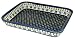 Kitchen & Housewares : Teresa Beach Polish Pottery Small Rectangular Baker (10 inch x 8 inch), Country Flower pattern