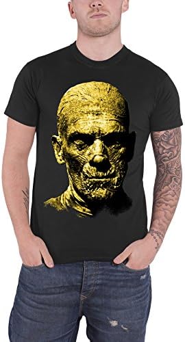 Plan 9 The Mummy Boris Head Official Mens New Black T Shirt