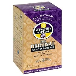 Oregon Chai Tea Latte Mix, Original, 8-Count Boxes (Pack of 6)