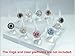 Clear Acrylic Ring Cone Jewelry Display Stand, Pack of 10 pieces