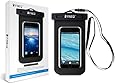 FRiEQ Universal Waterproof Case Bag for Outdoor Activities - Perfect for Boating / Kayaking / Rafting / Swimming - Waterproof bag for Apple iPhone 6S, 6, 5S, 5C, 5; Galaxy S6, S4, S3; HTC One X, Galaxy Note 3, Note 2; LG G2 - Protects your Cell Phone or MP3 Player from Water, Sand, Dust and Dirt - IPX8 Certified to 100 Feet(Black)