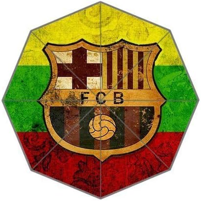 Custom Decorative FC Barcelona Design Sun Rain Umbrella Foldable Windproof Umbrella Best Gift