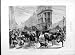 1877 London Cattle Street Sheep Animals Escaped Print