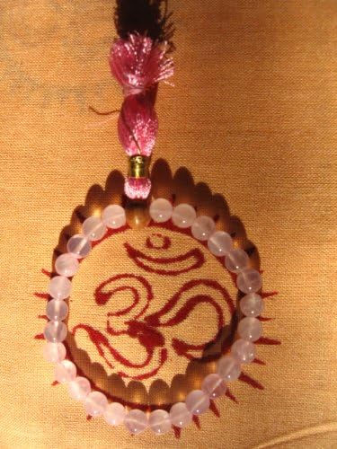 Rosequartz 27-bead Bracelet Mala on Elastic