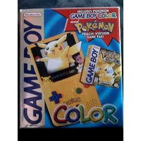 Limited Edition Pokemon Yellow Game Boy Color System Bundle