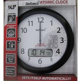 Skyscan 14.5 Inches Anadigi Atomic Wall Clock