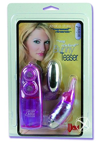Siam Circus Dual Bunny Teaser Multi-Speed Vibrating Bullet Massager Clitoral Stimulator Vibe