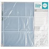 We R Memory Keepers 12 x 12 inch (4- 4 x 6 Inch pockets) 3-Ring Album Photo Sleeve Protectors, 10 PK