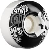 Bones Wheels Skatepark Standards Skateboard Wheels (62 SPF, White)