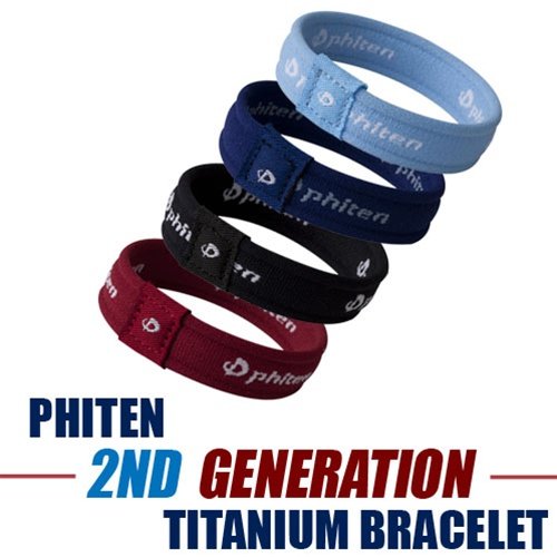 Phiten 2nd Generation Titanium Bracelet - Black - 6
