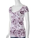 Everyday Brand High Waist Cap Sleeve Floral Top