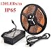 ATC 5m 3528 LED Strip Warm White Waterproof IP65 48W 12v 4A 120LEDs/m + powerful Adapter
