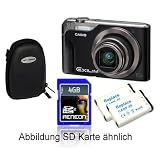 Casio Exilim EX-H10 Schwarz jetzt mit 8GB SD! zzgl. 1x Original Bilora Tasche und 2x Akku